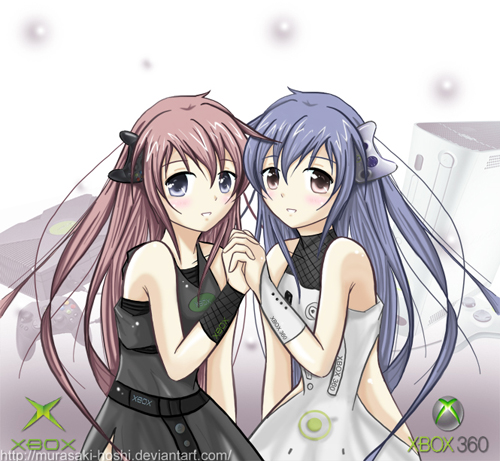 Xbox_girl___twins__by_Murasaki_Hoshi