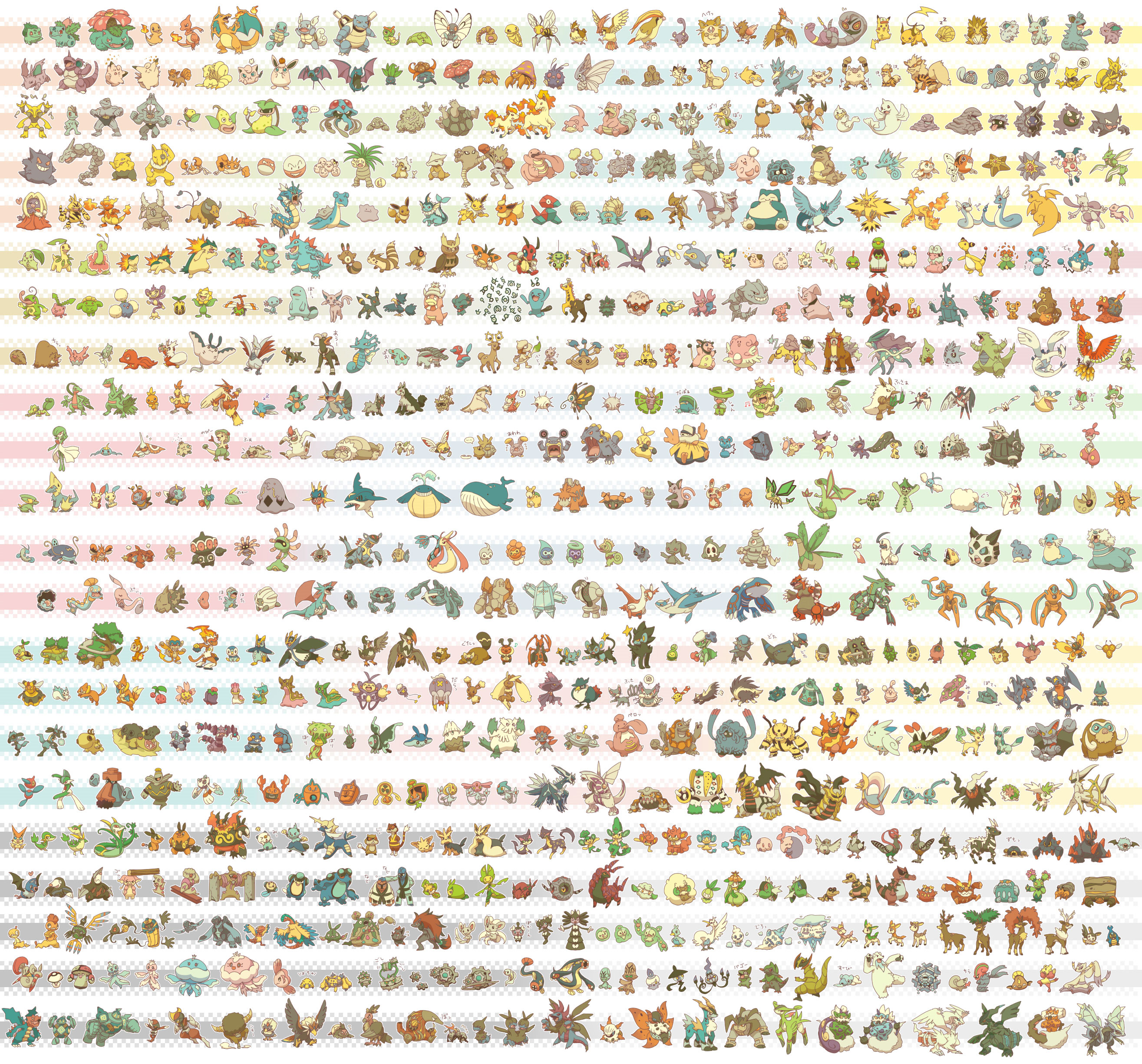comodidad Maligno Sinfonía Los 646 Pokémon en una grandiosa imagen – El Blog de Topofarmer