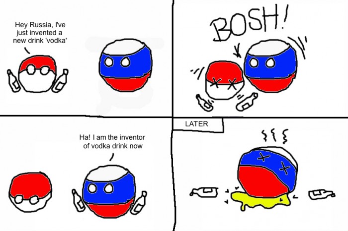 Vodka is actually russian