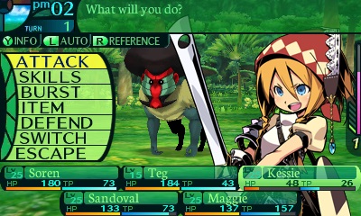 etrian odyssey iv combate