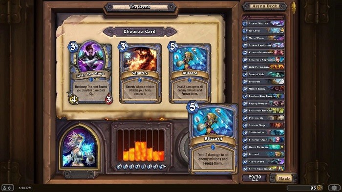 hearthstone arena