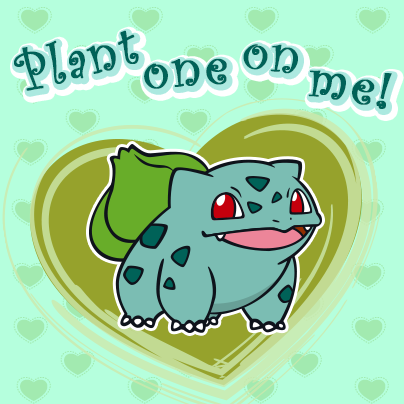 san valentin pokemon bulbasaur