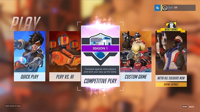 overwatch competitivo menu