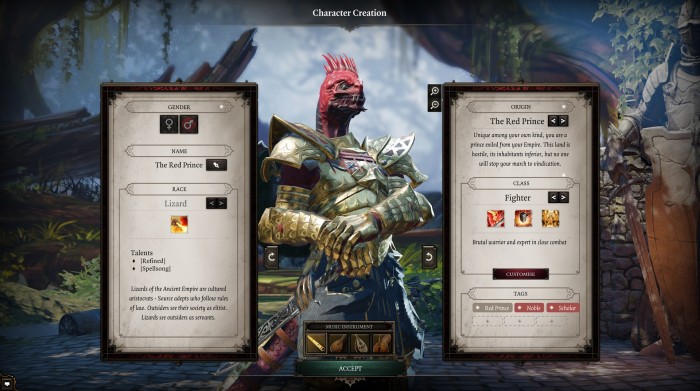 divinity original sin 2 creacion personaje